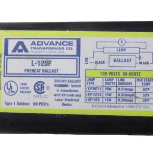 Advance Magnetic Ballast L-120F