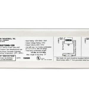 Howard Lighting MS2/72HO-120 1-2 Lamp 4' to 12' 120V Magnetic Sign Ballast